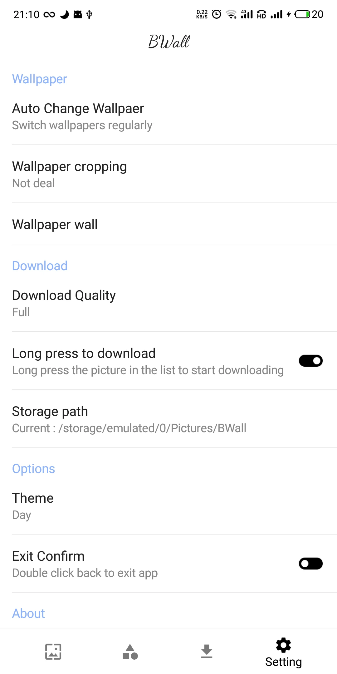 BWall screenshot